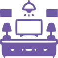 Well-furnished rooms